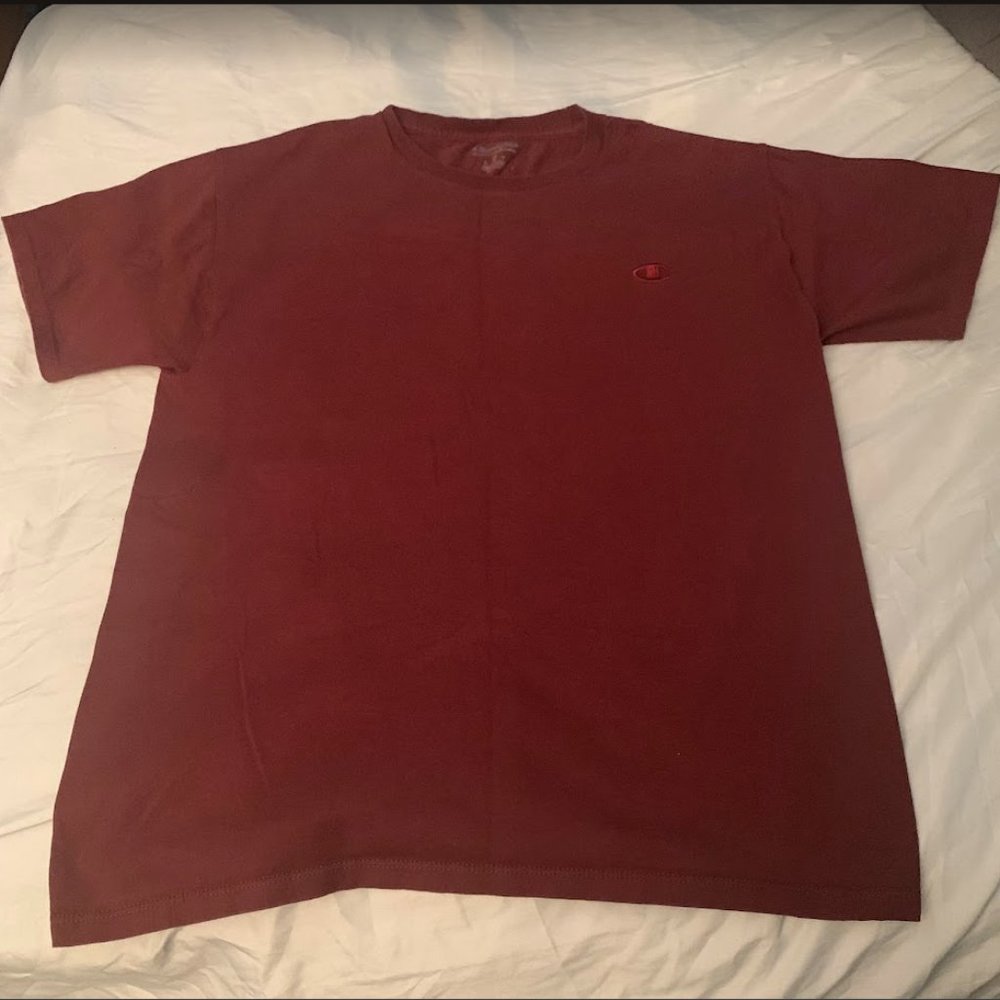 Classic Red Tee, Embroidered C Logo